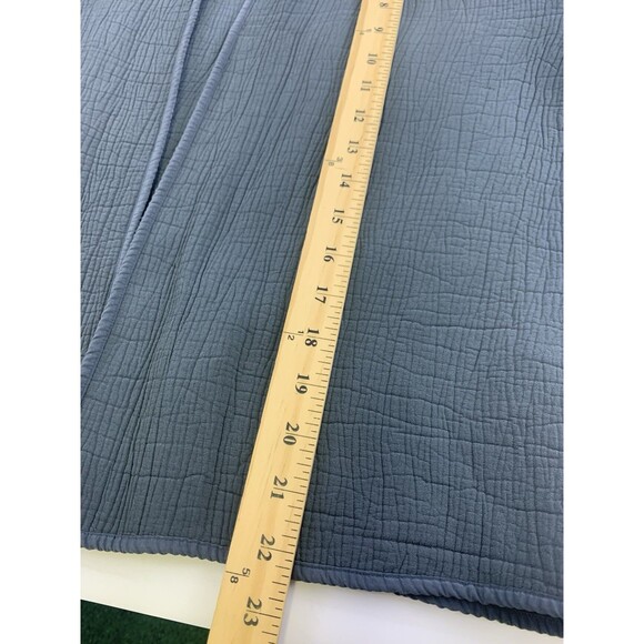 Eileen Fisher Textured Jacket Rayon Silk Blue Gray High Collar Womens Medium - Picture 12 of 12